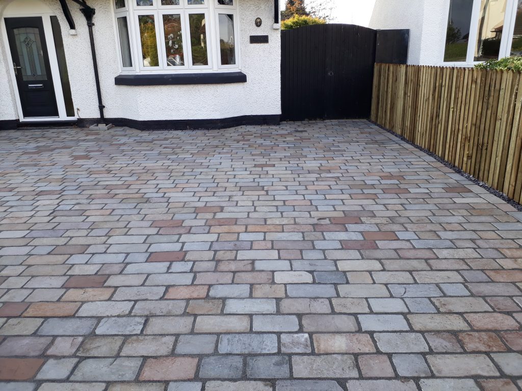 Raj Green Mix Block Paving 250x150x40mm - 10m2 Pack - Paving Traders