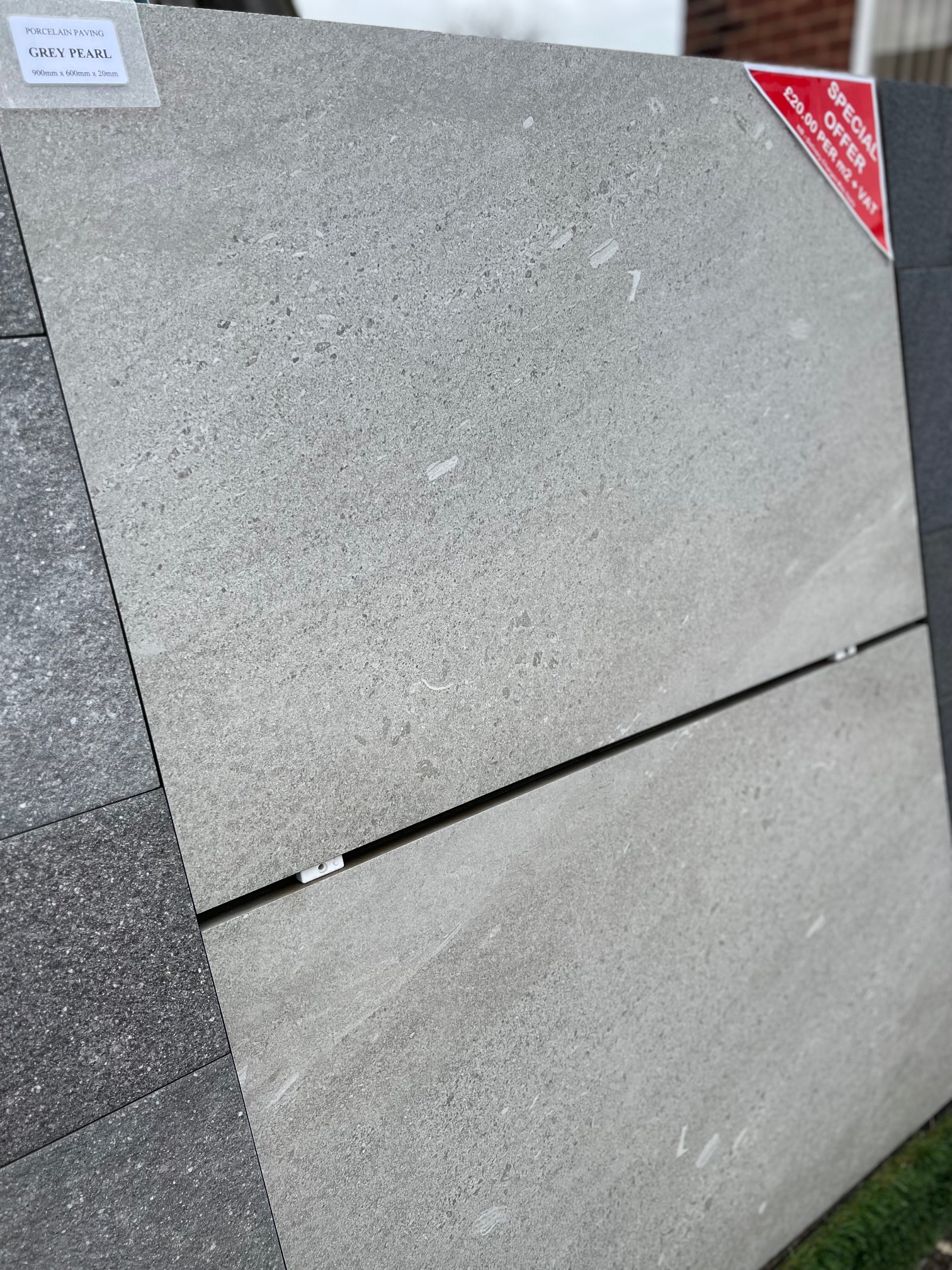 GREY PEARL Porcelain - 900x600x20mm / 21.6m2 Pack - Paving Traders